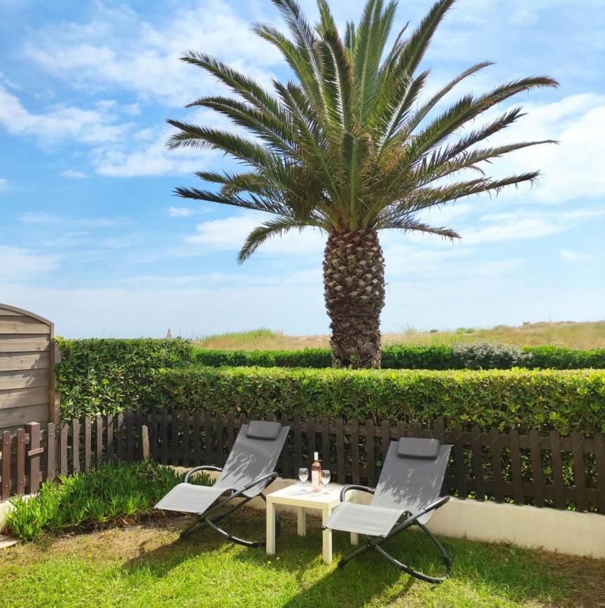 Les Capitelles 5 - Acces Direct A La Plage Depuis Le Jardin - T2 Avec Cabine - 6 Pers - Jardin - Piscine - Parking سان سيبريان المظهر الخارجي الصورة